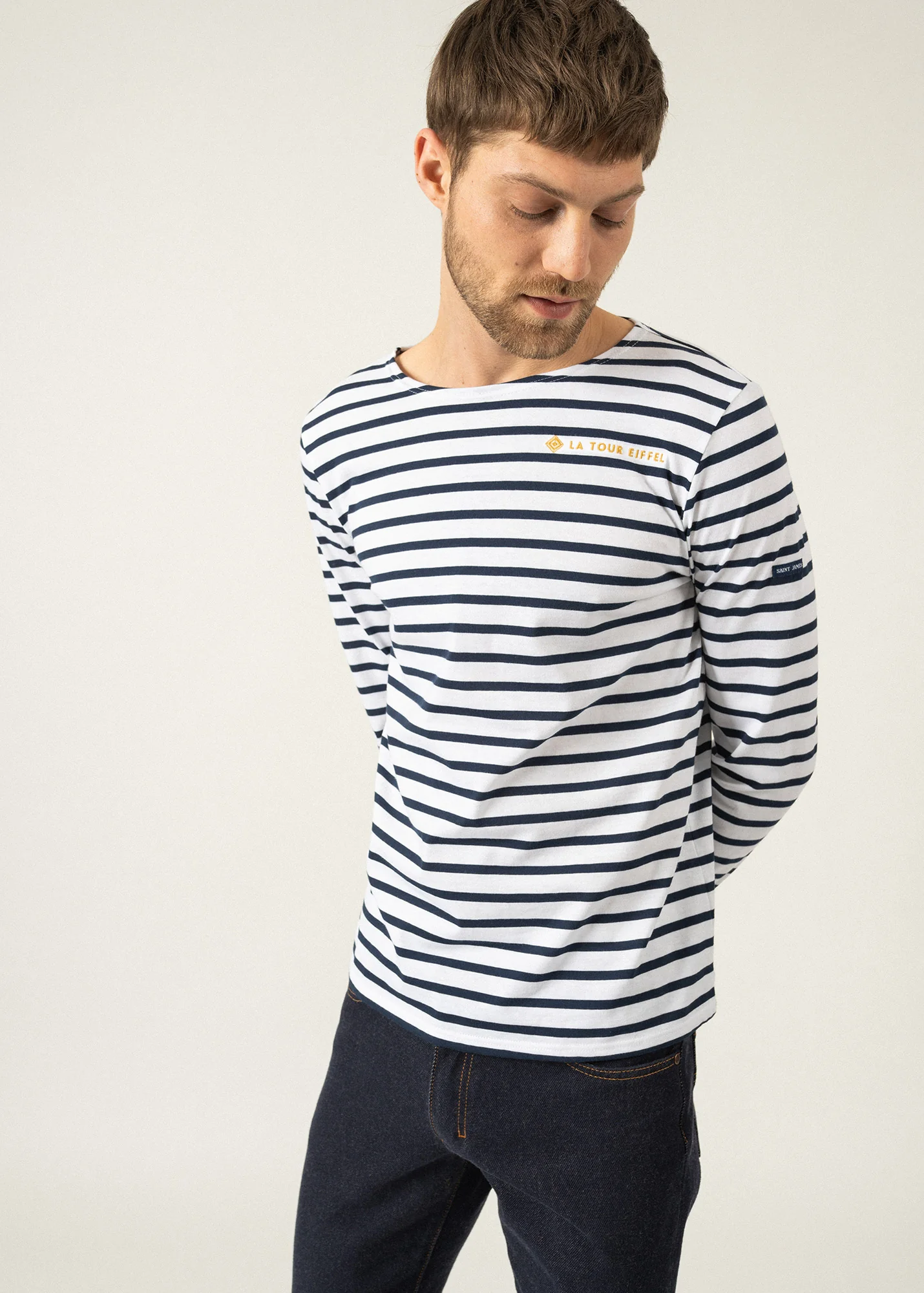 Minquiers Breton shirt x La Tour Eiffel (NEIGE/MARINE) - Image 3