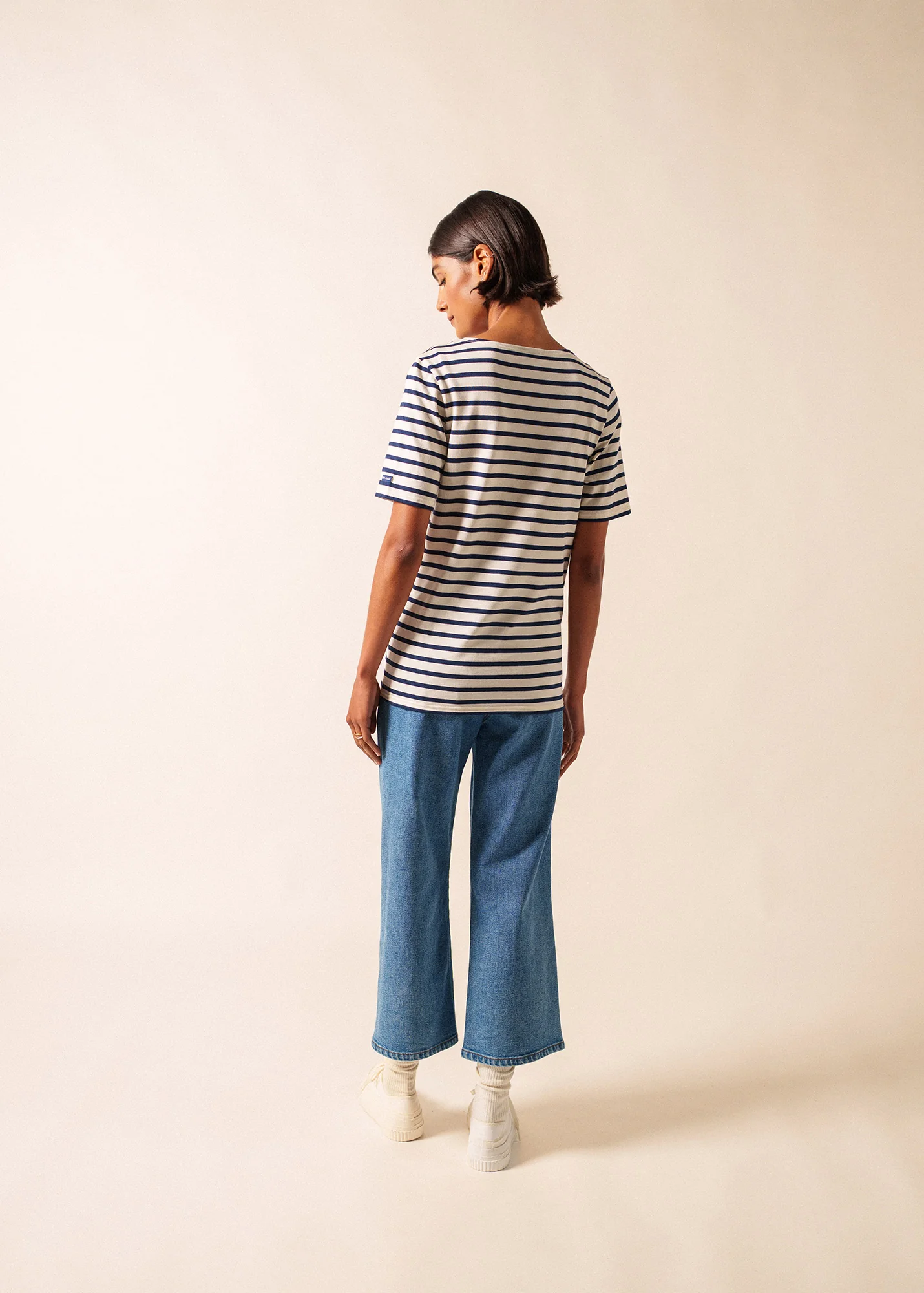 Levant Breton shirt (ECRU/MARINE) - Image 5