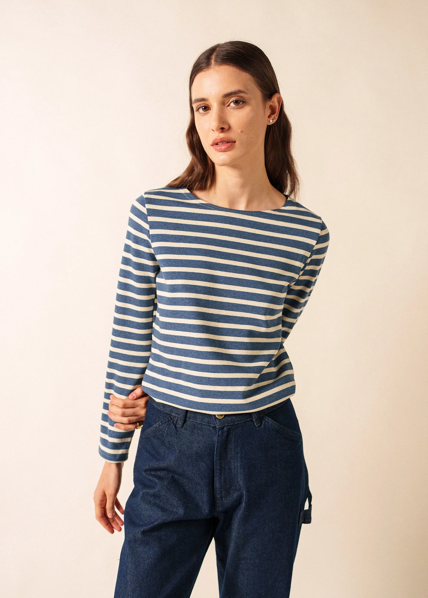 Méridame Breton shirt (JEAN/CHANVRE) - Image 3