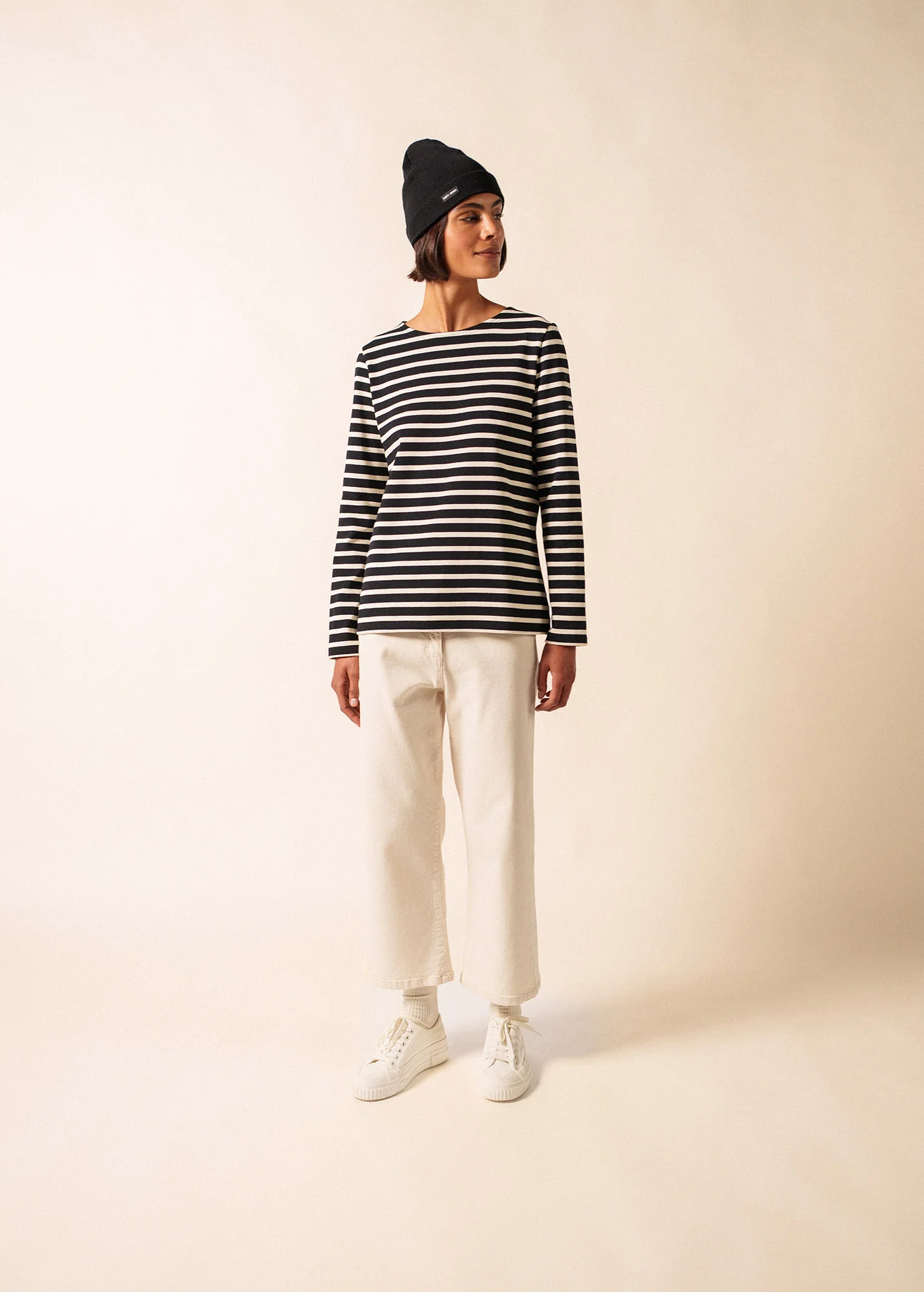 Méridame Breton shirt (NOIR/ECRU) - Image 3