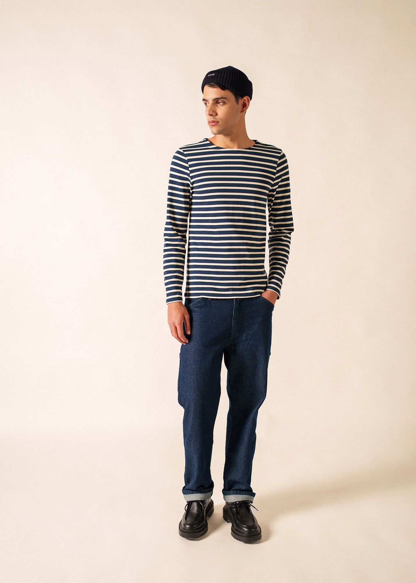 Méridien Breton shirt (MARINE/ECRU) - Image 6