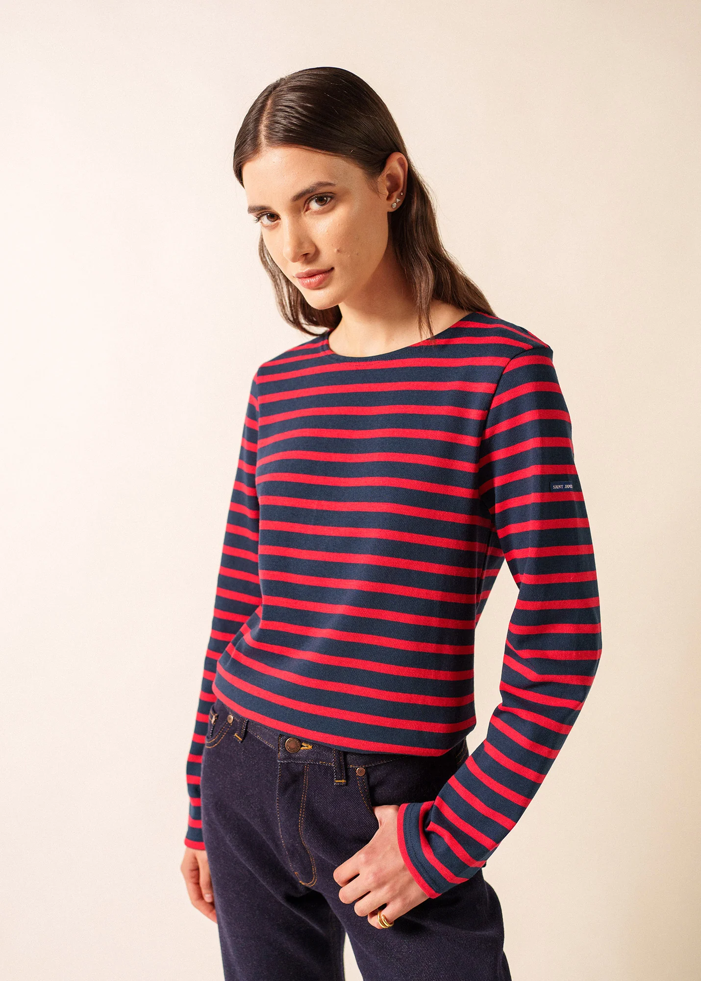 Méridien Breton shirt (MARINE/TULIPE) - Image 3