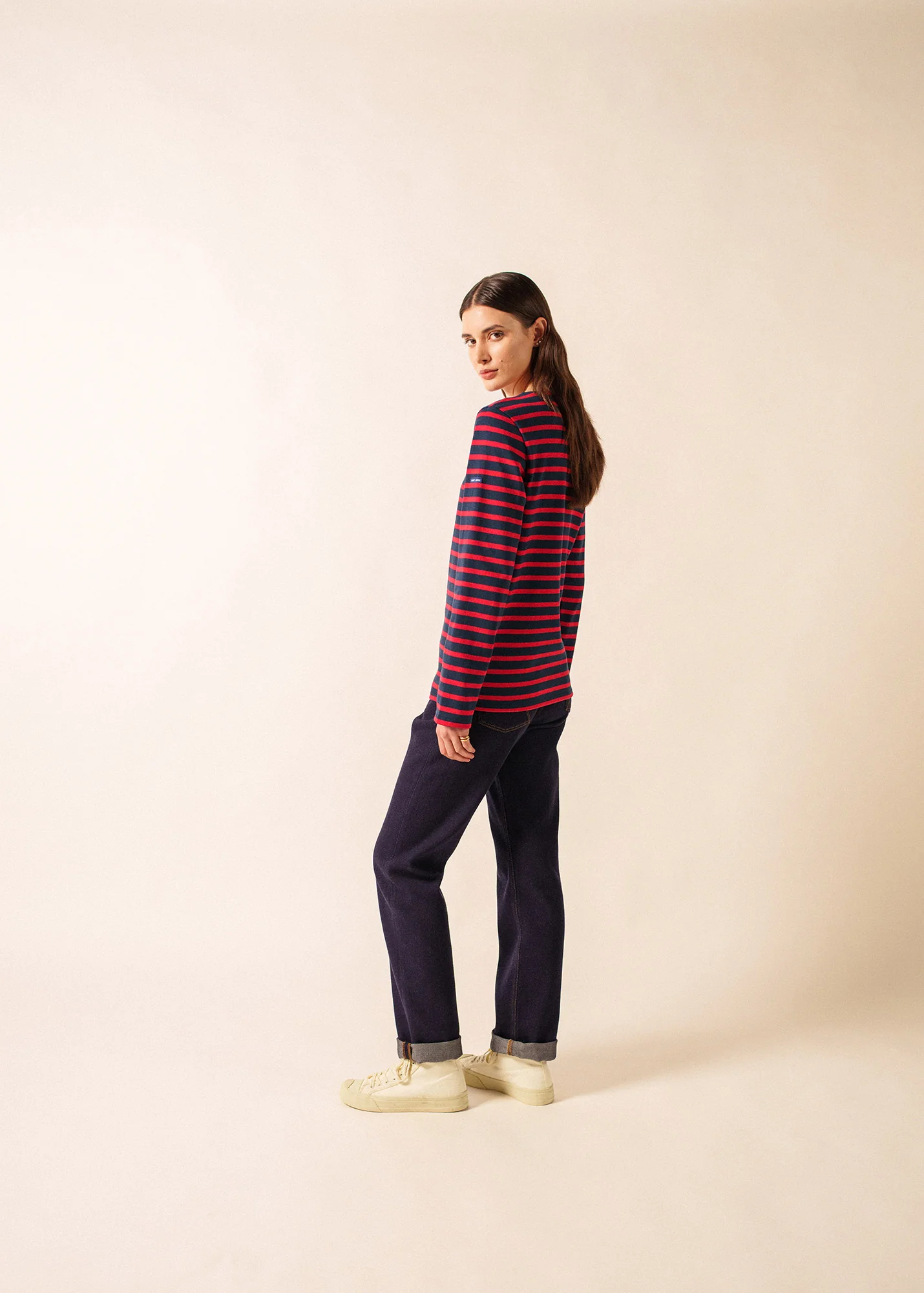 Méridien Breton shirt (MARINE/TULIPE) - Image 5