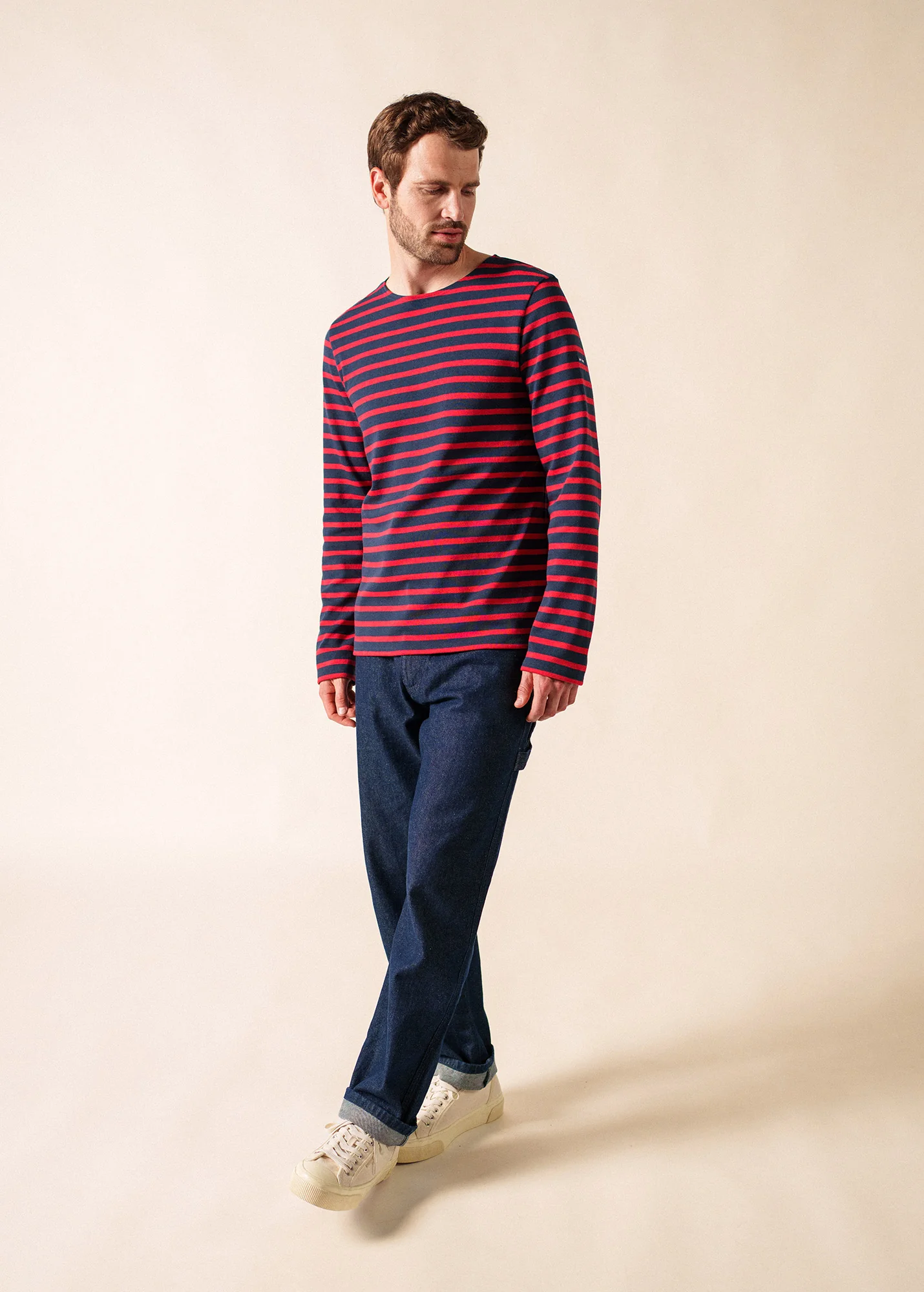 Méridien Breton shirt (MARINE/TULIPE) - Image 6